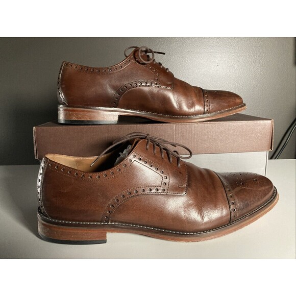Johnston & Murphy Dempsey Dress Shoes (Men’s Size 11) Leather Oxfords Cap Toe - Picture 3 of 13